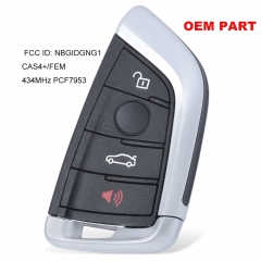 OEM Board Smart Remote Car Key Fob 4 Button 434MHz for PCF7953 for BMW F Series CAS4+/FEM 2011-2017 FCC ID: NBGIDGNG1