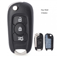 Flip Remote Key Shell 3 Button for Opel Vauxhall Astra K 2015-2017