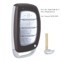 P/N: 95440-D3510 Aftermarket 433.92MHz  ID47 Chip 4 Button Prox Smart Remote Car Key Fob for Hyundai Tucson 2018 2019 2020 FCCID: TQ8-FOB-4F11