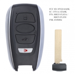 Smart Prox Remote Key Keyless for Subaru Ascent Crosstrek Forester Impreza Legacy Outback STI WRX 2017-2020 Fob FSK 434MHz 8A FCC: HYQ14AHK 7000D