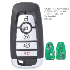 Aftermarket Smart Remote Key 5B 315MHz/ 902MHz fob Transmitter for Ford Mustang Cobra Edge Fusion Explorer 2017-2020 FCC ID: M3N-A2C93142600 164-8149