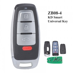 KEYDIY Universal 4 Buttons Smart Key for KD-X2 Car Key Remote Replacement Fit for More than 2000 Models ZB08-4