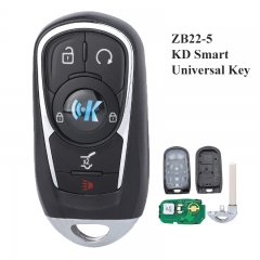 KEYDIY Universal 5 Buttons Smart Key for KD-X2 Car Key Remote Replacement Fit for More than 2000 Models ZB22-5