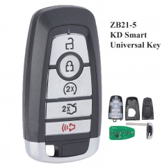 KEYDIY Universal 5 Buttons Smart Key for KD-X2 Car Key Remote Replacement Fit for More than 2000 Models ZB21-5