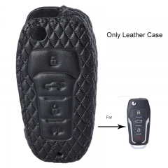 Leather Case Fob For Ford Lincoln Mazda Mercury Remote Key