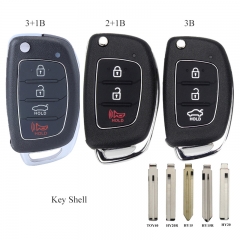 Flip Remote Key Shell Fob for Hyundai Solaris IX35 IX45 Elantra Santa Fe HB20 Verna Solaris TOY40/HY20R/HY15/HY15R/HY20 Blade