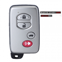 Smart Remote Key 4 Button ASK 314.3MHz for Australia Toyota Aurion Camary GV40 GSV40 AHV40 2009-20011 Board ID: 3370, P/N: 89904-33310