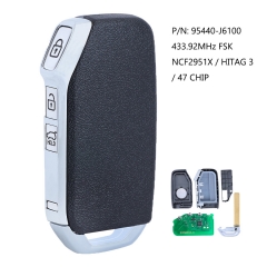 P/N: 95440-J6100 Smart Remote Key Fob FSK 433.92MHz NCF2951X / HITAG 3 / 47 Chip for Kia Telluride 2020 2021