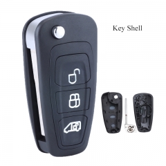 Flip Remote Key Shell 3 Button for Ford Transit /Transit Custom 2014 2015 2016