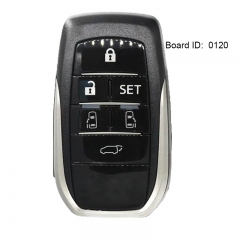 Board ID:  0120 Smart 6 Button Remote Car Key 312/314.3/433MHz Fob for Toyota ID71 Chip