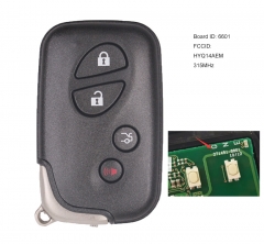 Smart Remote Key 312MHz/314MHz/433MHz for Lexus ES350 IS250 IS350 IS-F 2012-203 FCCID: HYQ14AEM Board ID: 271451-6601