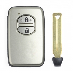 White Smart Card Remote Key Fob for Toyota IQ Vitz Ractis Aqua Corolla Board ID: F433 A433 271451-3370 / 5300 / 5290