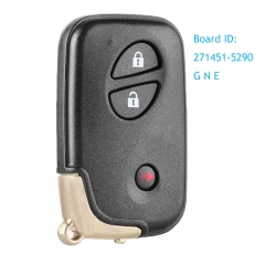 Smart Remote Key Fob 3 Button 314.3MHz/ 315MHz/433MHz for Lexus RX350 RX450H FCCID: HYQ14ACX Board ID: 271451-5290 G N E