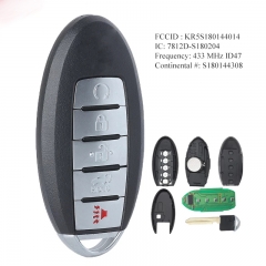 Smart Remote Key 5 Button Fob for Nissan Murano Pathfinder 2015-2019 FCC ID KR5S180144014 Continental: S180144308