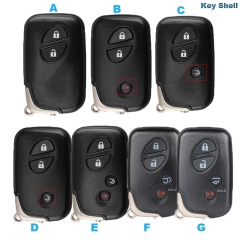 Smart Remote Car Key Shell Case With SUV Trunk FOB for Lexus RX350 RX450 LX570 FCC ID: HYQ14ACX