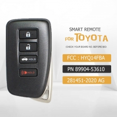 Smart Remote Key Keyless for Lexus IS RC SERIES FCCID: HYQ14FBA Board ID: 281451-2020 AG