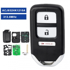 Smart Key Remote FOB PROX 3 Button Replacement for Honda Crosstour FCCID: ACJ932HK1210A