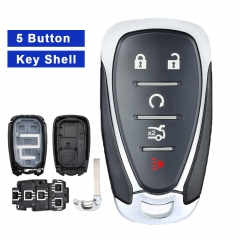Smart Remote Key Case Shell 5 Button Fob for 2018 2019 2020 21 Chevrolet Equinox