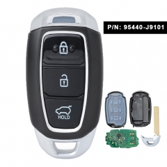 OEM / Aftermarket Smart Keyless Remote Key Fob 433MHz 3 Button for Hyundai Kona 2020 2021 2022 P/N: 95440-J9101