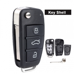 Remote Key Shell 3 Button  for Audi A3 A4 A5 A6 A8 Q5 Q7 TT
