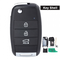 433MHz 4D70 Chip Flip Remote Key Fob 3 Button for Kia K3 Forte 2013 2014 2015