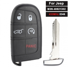 OEM / Aftermarket M3N-40821302, M3N40821302 Smart Remote Key Fob 433MHz ID46 for for Jeep Grand Cherokee 2014-2021