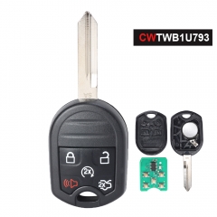 CWTWB1U793 315MHz / 433MHz 4D63 Chip Remote Key Control Transmitter 5 Button 315MHz/433MHz 4D63 Chip for for Ford Flex Explorer Taurus 2012 2013 2014 