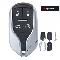 Smart Remote Key Shell Case 4 Button Light Button for Maserati  Ghibli Quattroporte President Ghibli Levant 2012 2015 - FCC: M3N-7393490