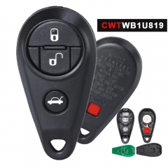 Remote Car Key Fob for Subaru Forester Impreza Legacy Outback WRX 2009-2014 FCC: CWTWB1U819