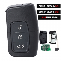 FCCID: 3M5T15K601-DC/DB Smart Remote Key for Ford C-Max Focus MK2 Kuga Mondeo Galaxy Fob Keyless Go 433.92Mhz ID46 PCF7952​ Chip HU101