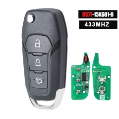 Flip Remote Key Fob 315MHz / 433MHz ID49 for Ford KA Mondeo 2014+ FCC: DS7T-15K601-BE P/N: 1892737