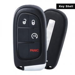 Remote Smart Key Fob Shell Case 3 +1 Button Pad Cover forRam 1500 2500 3500 2013 14 15 16 17 2018 2019 GQ4-54T