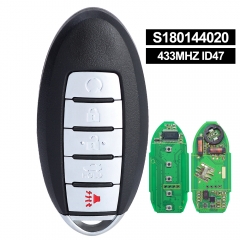 Cont #:S180144020 Smart Key 5B for Nissan Altima, Maxima 2013 2014 2015 Fcc# KR5S180144014