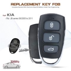 Upgrade Remote Key 1 Button 304MHz Fob for Rio JB Series 2005 2006 2007 2008 2009 2010 2011