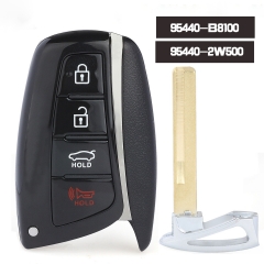 95440-B8100 / 95440-2W500 Smart Remote Key 4 Button 315MHz Fob for Hyundai Santa Fe 2015-2017, FCC ID: SY5DMFNA433