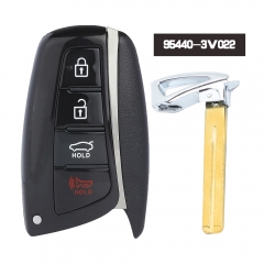 95440-3V022 Smart Remote Key 4 Button 433MHz Fob for Hyundai AZERA 2015 2016 2017, FCCID: SY5DHFNA433