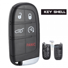 5 Button Smart Remote Key shell Case Fob for Dodge Jeep Compass Fiat 500 500L 500X
