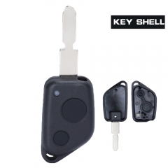 Remote Key Shell 2 Buttons for Peugeot 66# Key Blade