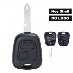 Remote Key Shell 2 Buttons for Peugeot 206 No Logo