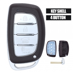 Smart Remote Key Shell 4 Button for Hyundai IX25 IX35 Elantra Sonata Verna ( No Battry Holder/ With Holder )