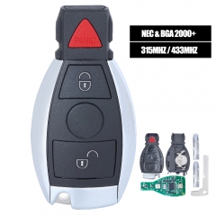 Smart Remote Key 315MHz/433MHz 2+1 Button for Mercedes-Benz BAG 2000+