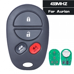 Remote Car Key Fob 3+1B 433MHz for Toyota Aurion 2006-2014（For Australia）