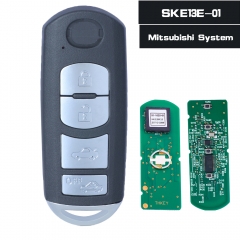 OEM / Aftermarket Smart Remote Car Key With 4 Button 433MHz 49 Chip - FOB for Mazda 6 3 MX-5 CX-3 CX-5 CX-7 FCC: SKE13E-01 (Mitsubishi System)