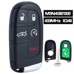 FCCid : M3N-40821302 Smart Remote Key Fob 5B 433MHz ID46 for Chrysler 300 Dodge Challenger Charger Dart Durango 2011-2018