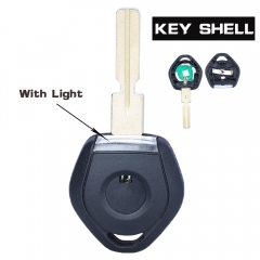 Uncut Led Light Virgin Transponder Key Shell for BMW HU58