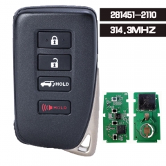 Board ID: 281451-2110 AG, FCCID: HYQ14FBA Keyless Remote Fob Smart Key for Lexus LX570 NX200t NX300h 2015 2016 2017 2018 2019