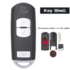 Remote Key Shell Case Fob Replacement for Mazda 3 CX-3 CX-5 2B + Hold SKE13D-01