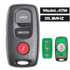 Remote Car Key 3 Button for for Mazda 3 FCC ID: KPU41794 Model 41794