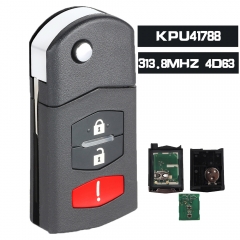 Remote Key 313.8MHz 4D63 for Mazda 6 Sedan & RX-8 2004-2011 FCC: KPU41788