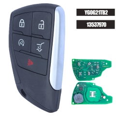 FCCID: YG0G21TB2 , PN: 13537970 Smart Key 5 Button ASK 434MHz ID49 Chip HU100 for Chevrolet Suburban Tahoe 2021 2022